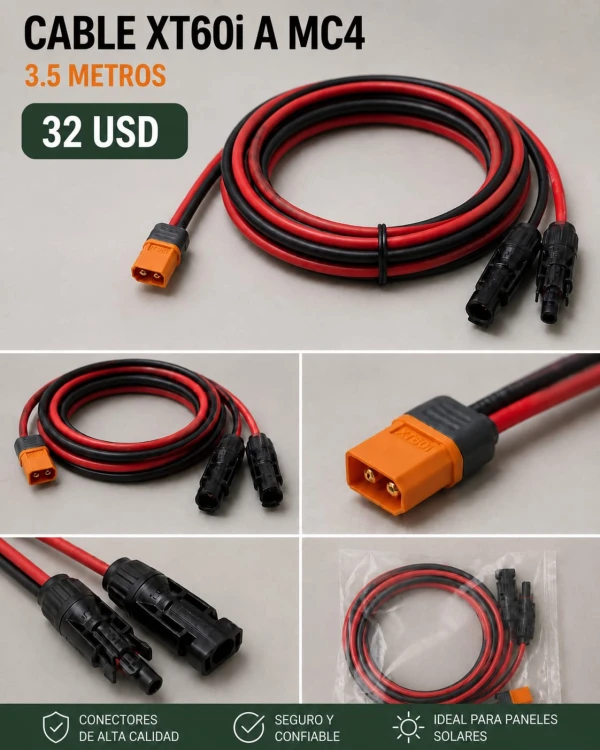 Cable XT60i A MC4's foto | D'klave Market 🛍️ |  BizneCubano